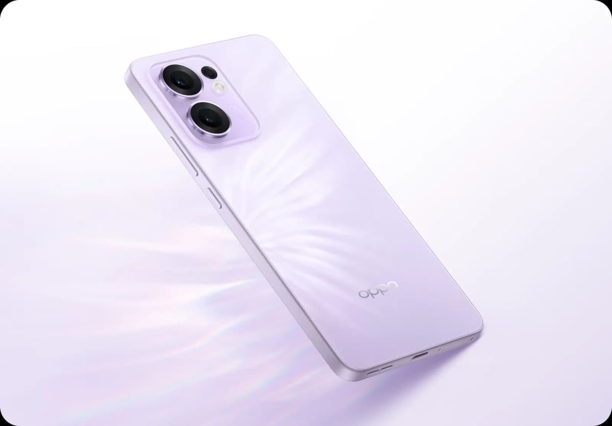 OPPO Reno13 F 5G en color morado