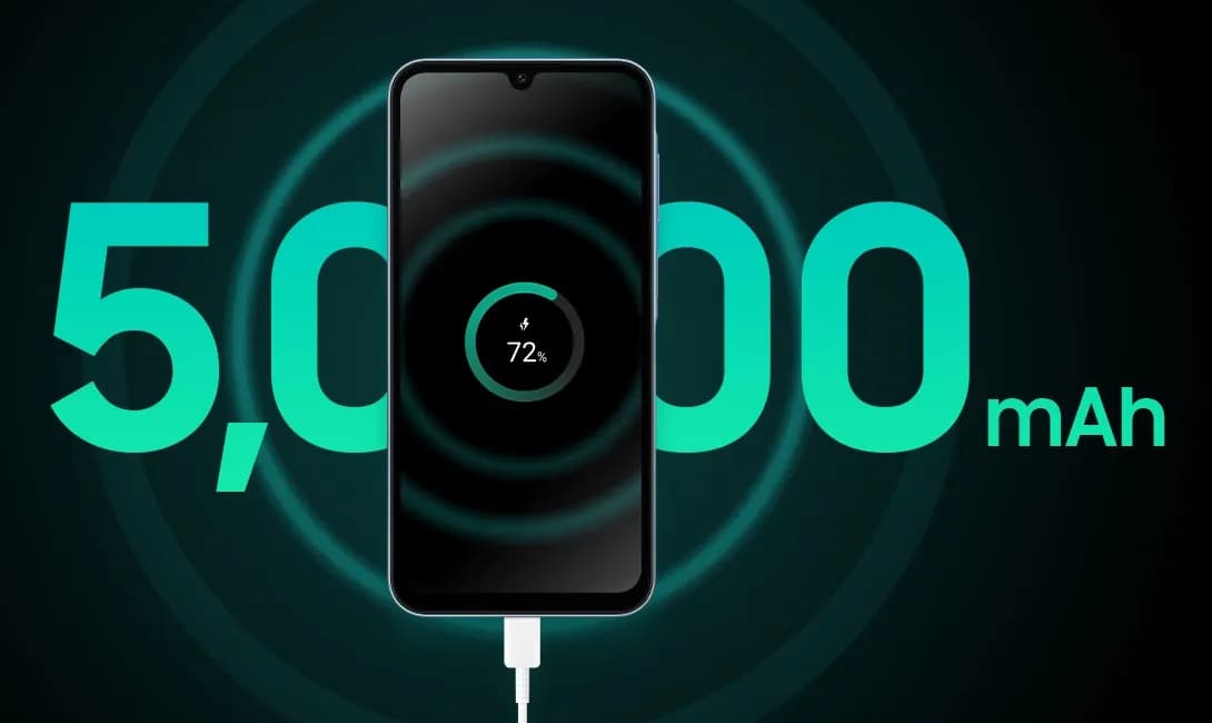 Batería de 5,000 mAh del Samsung Galaxy A15 5G