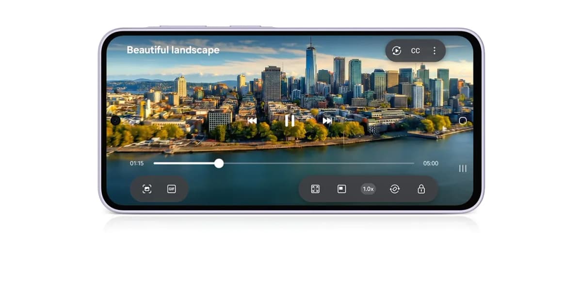 Video en la pantalla del Samsung Galaxy A37 5G