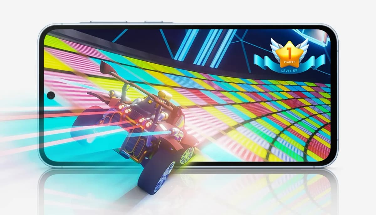 Juego en la pantalla del Samsung Galaxy A55 5G