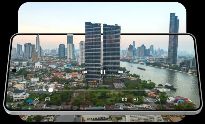 Video reproduciéndose en el Samsung Galaxy S25 Edge