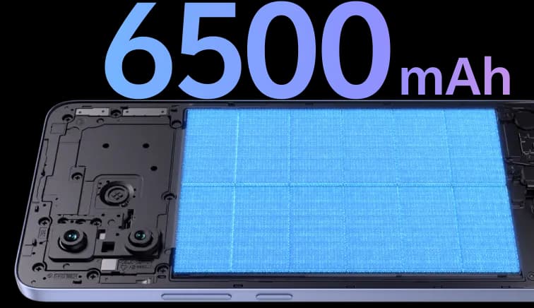 Batería de 6500 mAh del vivo V60 Lite