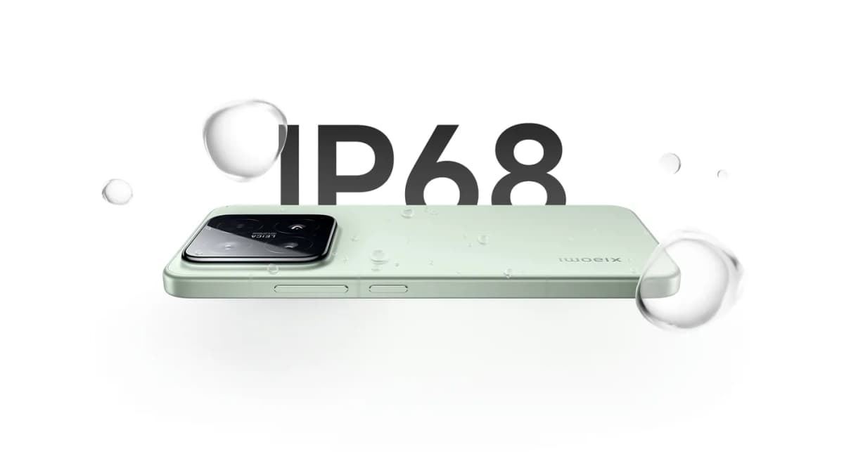 Xiaomi 15 con resistencia IP68 al agua y al polvo