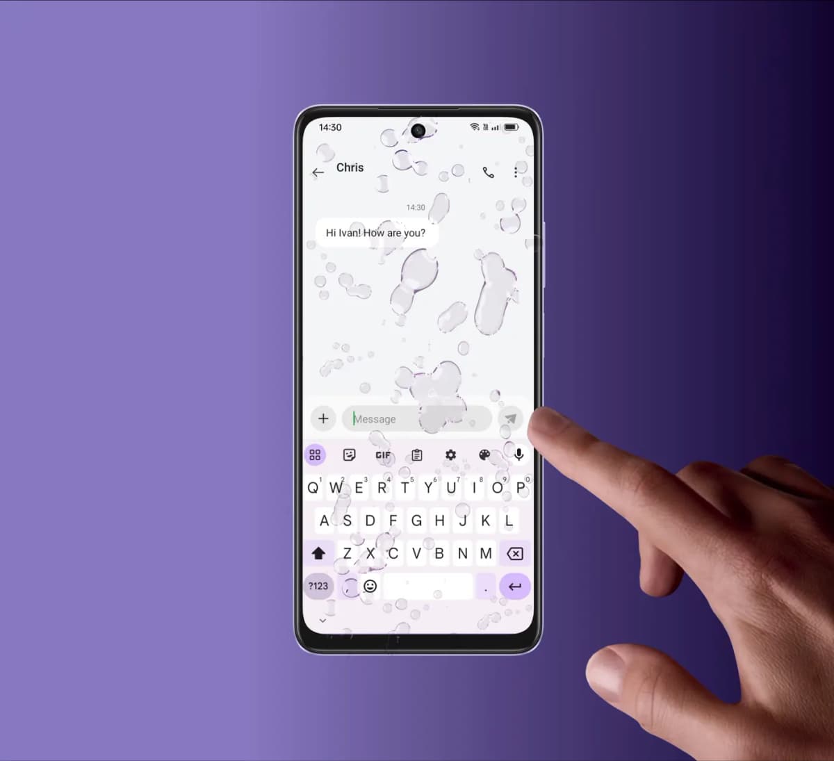 Pantalla del OPPO A40 en uso