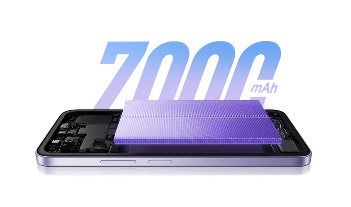 Batería de 7000 mAh del Xiaomi Redmi 15
