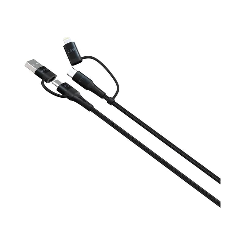 Devia Cable Devia 4 en 1 USB, C, USB Mini, Ligthning