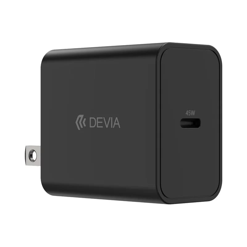 Devia Cargador Devia 45W PD QC con Cable Tipo C