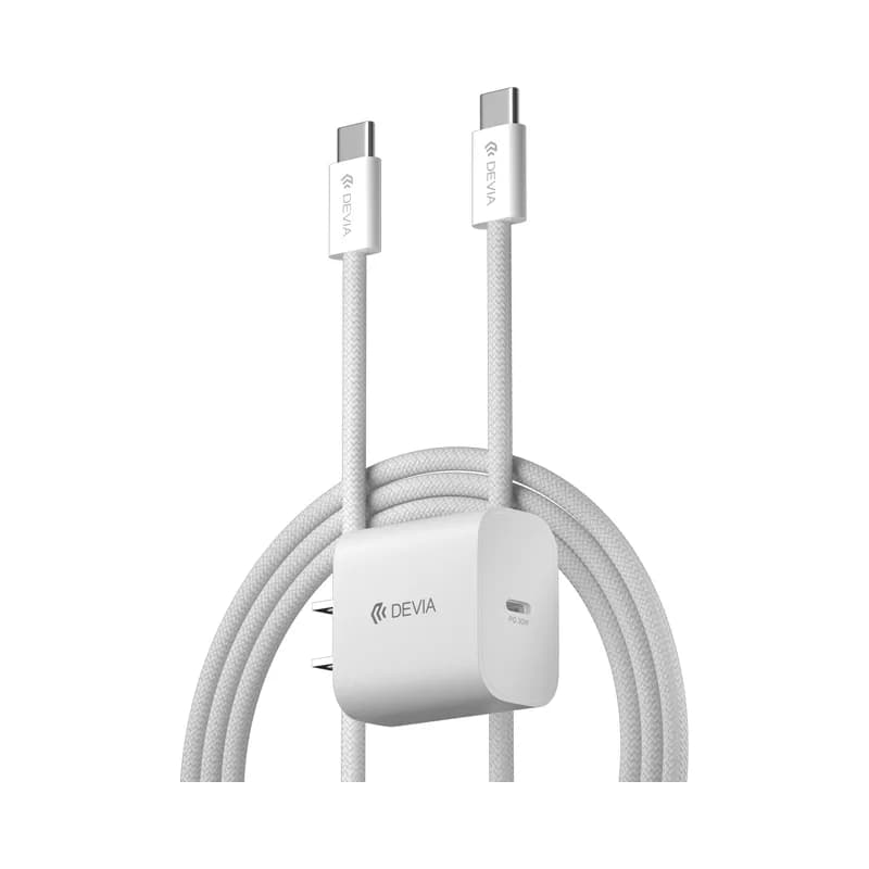Devia Cargador Devia 30W con Cable C a C